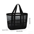 thumbnail image 3 of Yeciiwht Mesh Beach Bag with Handles - Large Capacity Toy Storage Tote, Swimming Pool Travel Organizer for Toiletries, 3 of 7