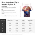 thumbnail image 7 of Gaeub Rooster Oil Painting Men's Lapel Short Sleeve Shirt, Relaxed Fit Shirt, Soft and Breathable for Outdoors Party Travel - Large, 7 of 7