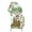 Green Grey, variant on Cute Zebra Forest Arch Backdrop Cover 4FT, Green Trees Cone Leaves Mushroom Spandex Fitted Stretchy Arch Stand Covers, Round Top Chiara Backdrop Cover for Wedding Party Birthday Baby Shower