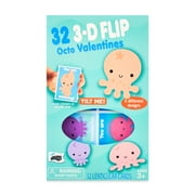 Mello Smello Valentine's Day 3-D Flip Octo Valentines Kiddie Cards, 32CT