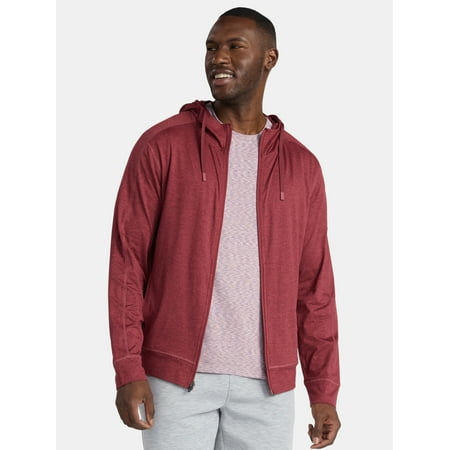 Athletic Works Men's and Big Men's ButterCore Soft Full Zip Hoodie, Sizes S-3XL