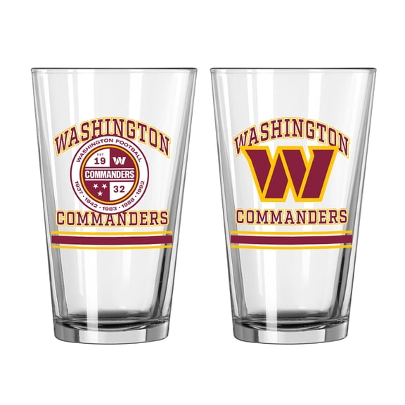 Washington Commanders 16oz. Pint Glass Two Pack