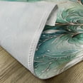 thumbnail image 4 of Ambesonne Teal Place Mats Set of 4, Abstract Marble Print Leaves, Standard Size, Cadet Blue Dark Khaki, 4 of 5