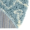 thumbnail image 2 of Unique Loom Moroccan Trellis Shag Collection Area Rug - Meknes (3' 1" Round Light Blue/Ivory), 2 of 6