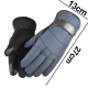 thumbnail image 2 of Guantes de esquí para exteriores gruesos de lana resistentes al agua y al frío, 2 of 5