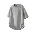 thumbnail image 6 of Bxsruta Men's Casual Raglan Short Sleeve Crew Neck Loose Fit Pullover Top Comfortable Sport Daily T Shirt, 6 of 6