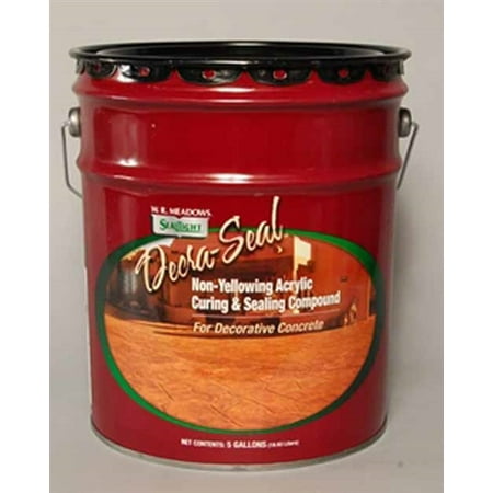 Silicone Acrylic Concrete Sealer - WR Meadows Decra-Seal Solvent Based Non-Yellowing Acrylic Concrete Sealer 5 Gal.