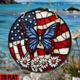 thumbnail image 6 of Red White Blue Wooden Patriotic Door Hanger with Pre-Attached Rope, Independence Day Front Porch Decor, Lightweight Wooden Welcome Sign for 4th of July Parties and Patriotic Home Decorations, 6 of 6