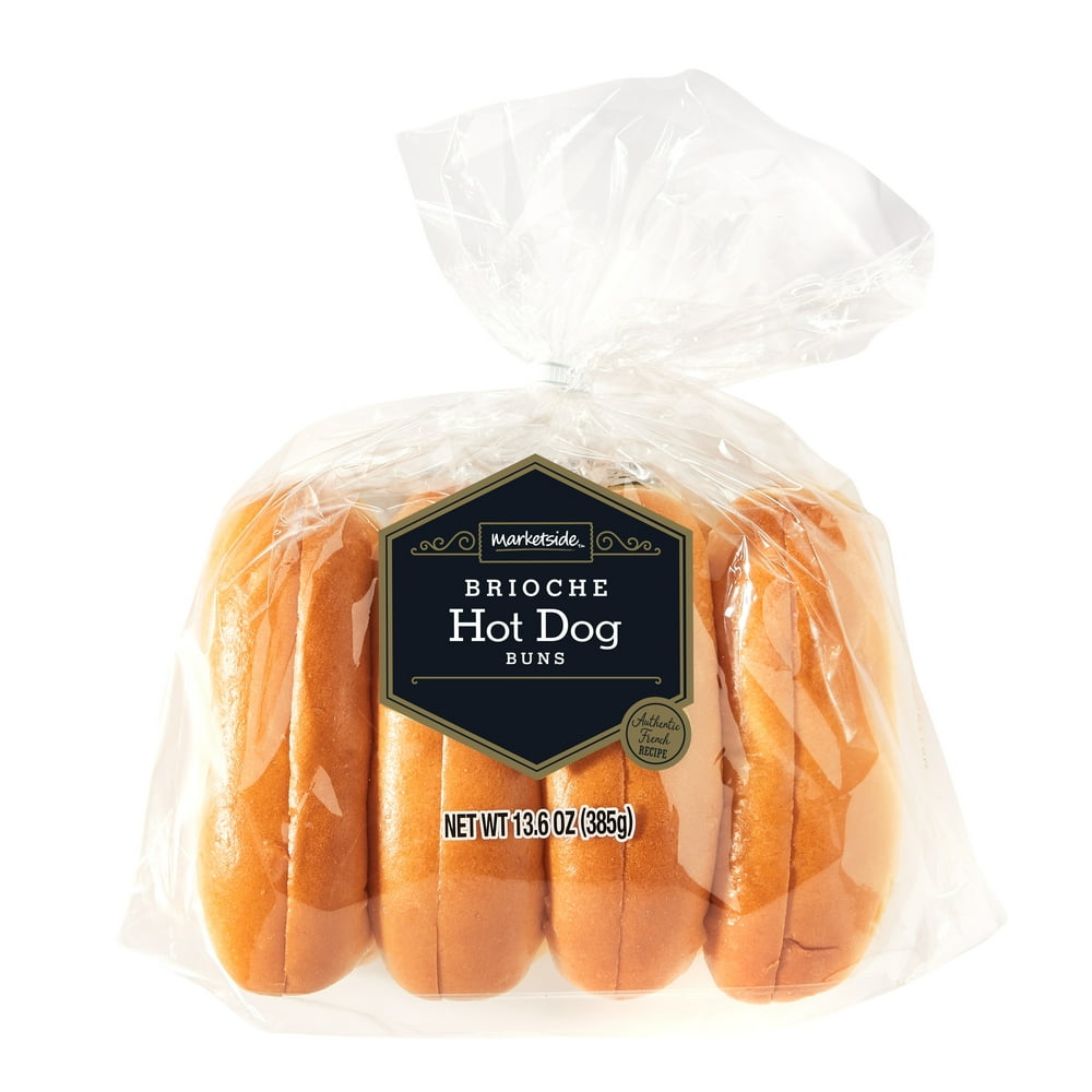 Marketside Brioche Hot Dog Buns, 13.6 oz, 8 Count