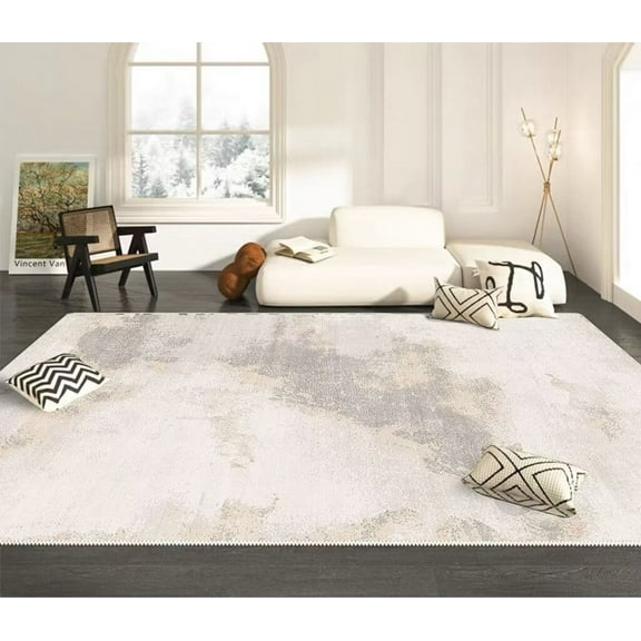 Light Luxury Carpet Living Room ration Home Sofa Area Rugs Abstract Grey Large Carpets Bedroom Bedside Floor Mat Anti-slip