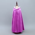thumbnail image 5 of FRSASU Kids Clothing Kids Baby Girls Solid Outwear Warm Hooded Coat Princess Cloak Cape Purple M(M), 5 of 9
