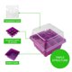 thumbnail image 4 of Caja de plántulas de plantas vegetales Caja de vivero de frutas de plástico de 9 agujeros Hidratante y aislante con tapa, 4 of 6