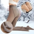thumbnail image 1 of Pantimedias Térmicas De Invierno Cálidas Forradas De Felpa Translúcidas De Lana Gruesas, 1 of 4