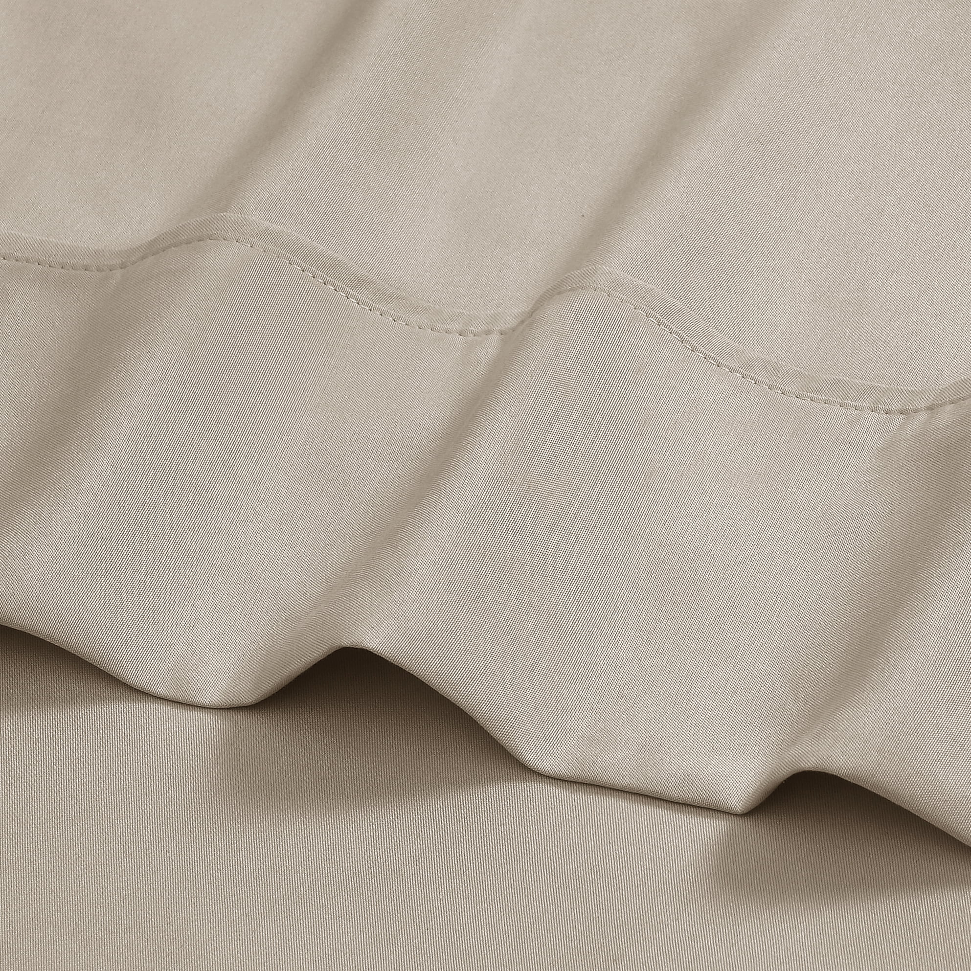 Mainstays Super Soft Brushed Microfiber Bed Sheet Set, Washed Tan, Full, 4 Piece