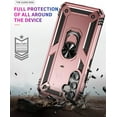 thumbnail image 6 of REQO for Samsung A54 5G Case, Galaxy A54 5G Case with HD Screen Protector, Military-Grade Metal Ring Grip Holder Kickstand 15ft Drop Tested Shockproof Cover Case for Samsung Galaxy A54 5G Rose Gold, 6 of 7