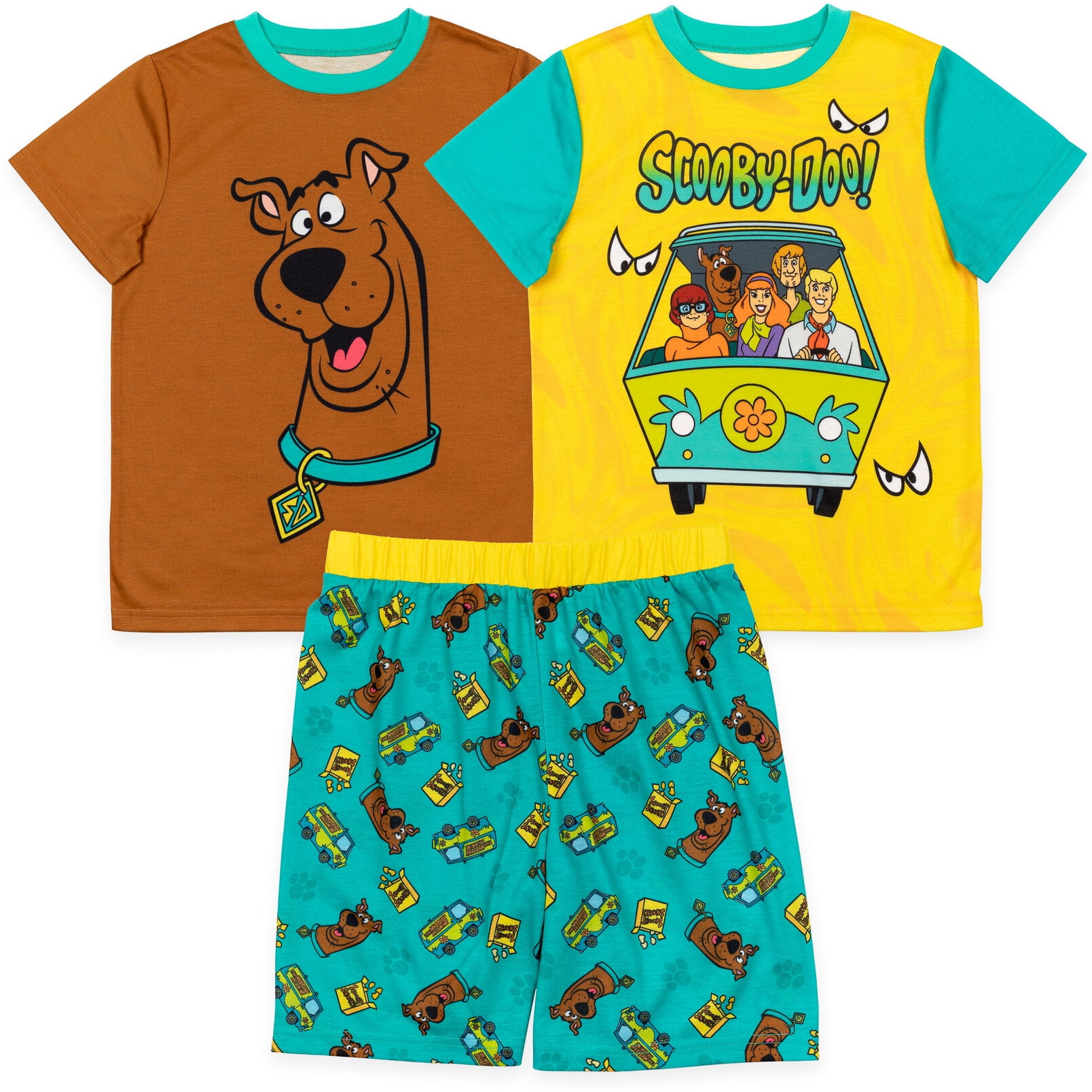 ScoobyDoo Scooby Doo Shaggy Velma Little Boys Pajama Shirts Pajama