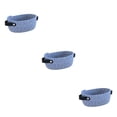 thumbnail image 4 of Cesta de almacenamiento Matsuzay contenedor tejido a mano organizador Azul oscuro L, 4 of 6