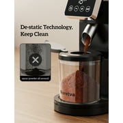 Neretva Burr Coffee Grinder Electric with Portafilter Cradle Coffee Bean Grinder 30 Precise Setting & LED Control Panel