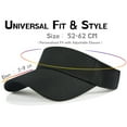 thumbnail image 3 of 2 Pack Cotton Sun Visor Hats, Adjustable Empty Top, One Size Sun Hat for Women and Men Golf Cycling Fishing Tennis Running, 3 of 6