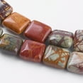 thumbnail image 5 of 3strands Picasso Stone/Picasso Jasper Graduated Bead Strands Square 12x12x3~4mm Hole: 1mm about 33pcs/strand 15.7 inch(40cm), 5 of 7