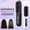 Black, variant on Cordless Hair Straightener Brush,Portable Hot Comb, USB Rechargeable & 3 Temp Settings & Anti-Scald,S7 Plus,ABS