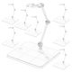 thumbnail image 1 of Soportes para figuras de escritorio, soportes para figuras de acción ajustables, base para figuras de muñecas, 8 Uds., 1 of 8