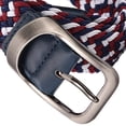thumbnail image 7 of Braided Canvas Stretch with Covered Leather Buckle Unisex Woven Canvas, 7 of 7
