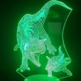 thumbnail image 2 of Fierce Stegosaurus Lampe de Chevet 3d Led Changeant de Couleur, 2 of 2