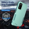 thumbnail image 2 of Xhy for Samsung Galaxy A03S Case 2 in 1 Case with Screen Protector 2-Pack Rugged Drop Resistant TPU Durable Full Body Protection Grade Detachable Case Light Green, 2 of 10
