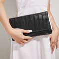 thumbnail image 1 of Bolso de noche de moda europea y americana, bolso de mano con destellos brillantes de color metálico, bolso de noche simple que combina con todo, bolso de mujer, 1 of 6