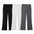 thumbnail image 2 of HH TRAF Otoño Moda Mujer Cintura Alta Suelta Slim Pantalones Largos Mujeres Bolsillos Cremallera Botón Casual Pantalones Anchos 3 Colores Mujer, 2 of 5