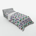 thumbnail image 3 of Ambesonne Colorful Bedding Set 4 Pcs, Hearts and Skulls, Queen, Multicolor, 3 of 3