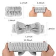 thumbnail image 2 of ZHUYING 12 PCS Face Wash Headband Wristband Set for Women Girls, Soft Microfiber Facial Spa Hair Wraps Makeup Skincare Bath Headbands Wrist Bands for Washing Face（White, Pink, Gray, Black）, 2 of 6