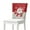 Snowflake Santa Claus, variant on Xoenoiee Sunflower Wood Print Cover for Chair Back Dining Chair Covers Soft Stretchable High Back Aesthetic Cover Washable Dining Room 20 x 19 Inch, 1 Pack