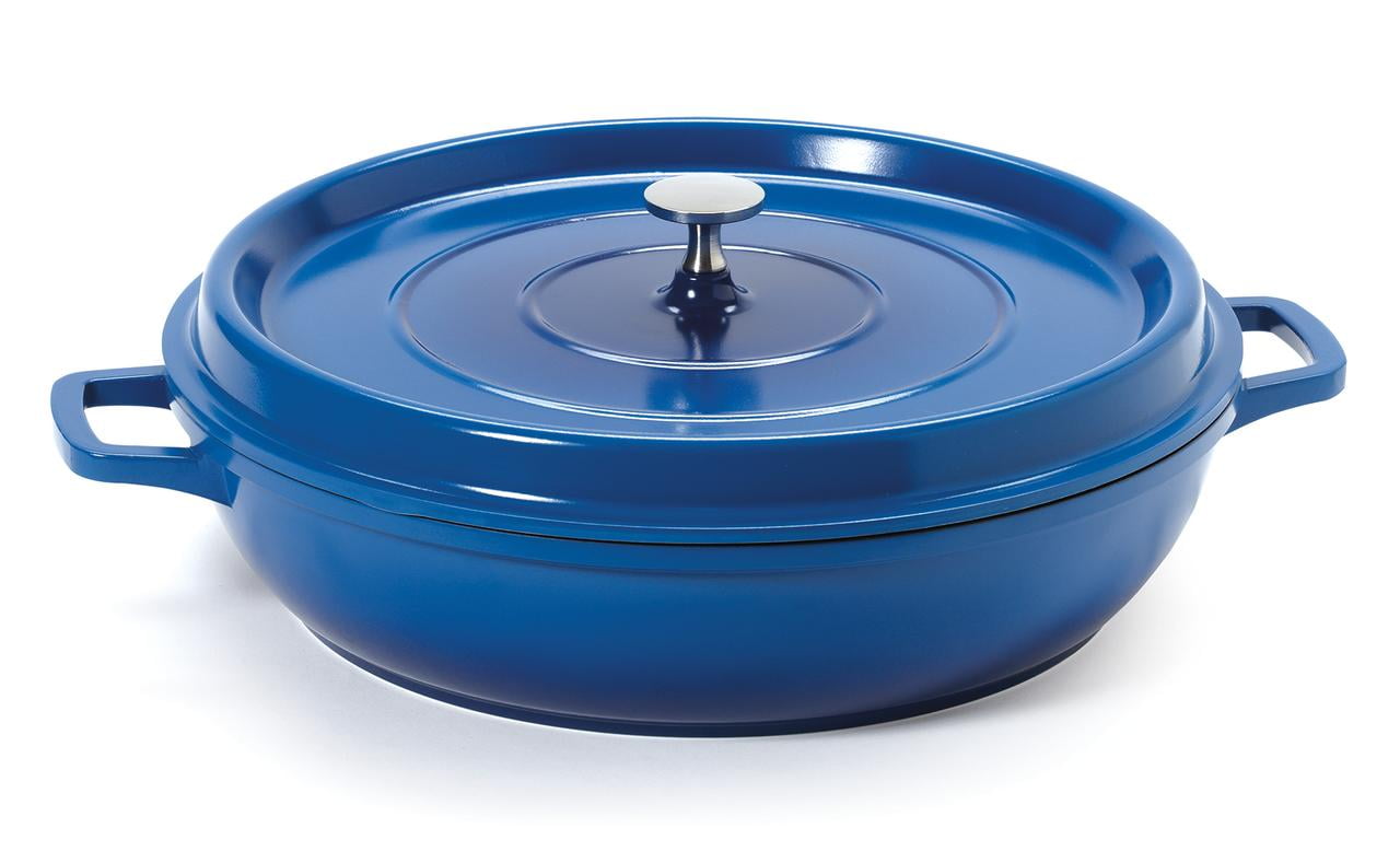 Heiss® EnergyEfficient Cast Aluminum Braiser Pan / Casserole Dish, 4.5