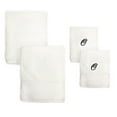 thumbnail image 5 of Authentic Hotel and Spa  4-piece White Turkish Cotton Towel Set with Black Monogrammed Initial Hand Towel K, 5 of 5