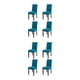 thumbnail image 2 of Matsuzay Funda para silla de 4 piezas para comedor: sillas duraderas y transpirables con estilo, amplia aplicación, felpa, azul celeste azul celeste 2Conjunto, 2 of 6