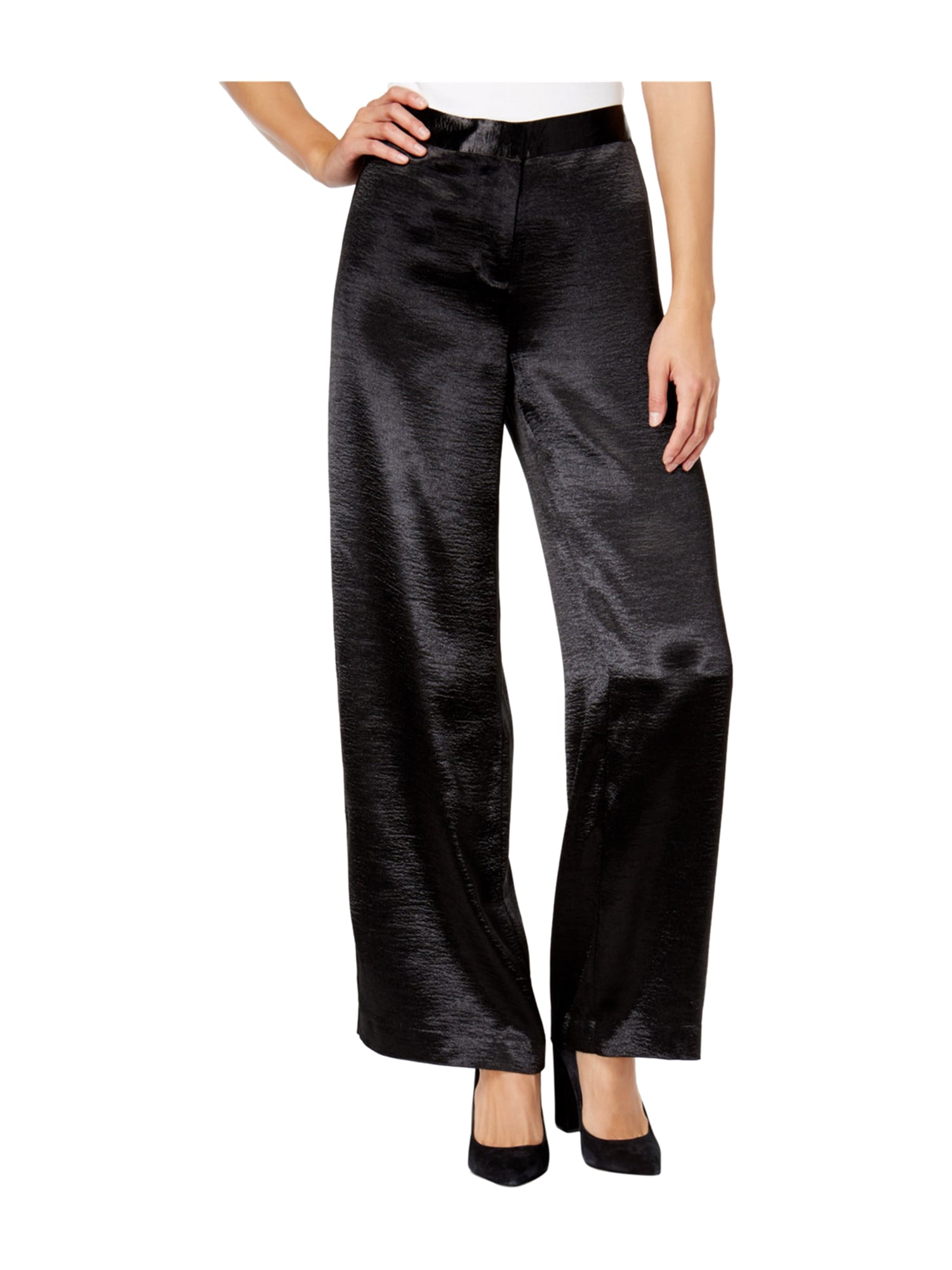 Kensie Womens Satin Casual Wide Leg Pants blk M/33 | Walmart Canada