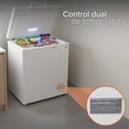thumbnail image 2 of White Westinghouse  Congelador 5 pies 145 L  WWCCF05145LHWSD Ruedas  Condensador interno  Control dual de temperatura  Canastilla interior  Cerradura con llave  Manija Exterior, 2 of 10