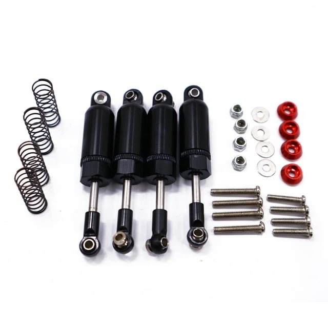 Shengyu Aluminum Alloy Smooth Front Rear Shock Absorber For 1/12 MN D90 MN-99 MN-91 -45 RC Car Part RC Car Accessories Black