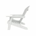 thumbnail image 4 of Costaelm Plastic Outdoor Folding Adirondack Chair for Firepit Chair All-weather HIPS Resin Outdoor Chair, 4 of 5