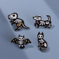 thumbnail image 1 of 4 Pcs Broche en Alliage Style Punk Squelette Animal Halloween, 1 of 5