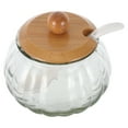 thumbnail image 1 of Phenofice Glass Sugar Jar Transparent Storage for Kitchen Utensil 1 Set, 1 of 8