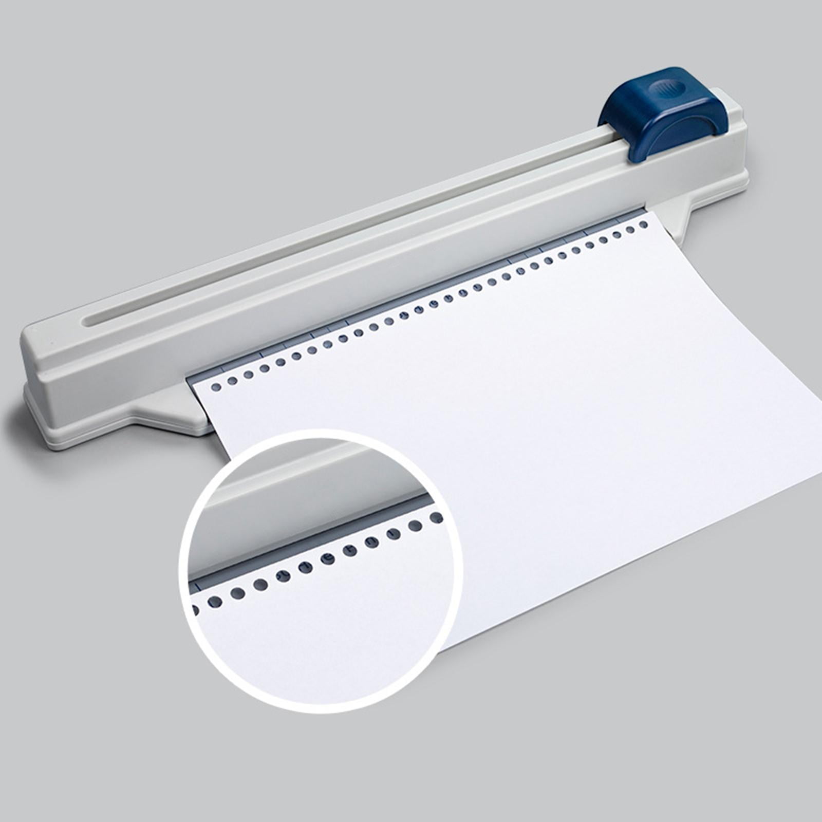 FVDPWYE 30 Hole Poucher A4 Paper Puncher 5 Sheet Capacity Manual Handheld Hand Push Hole Blue