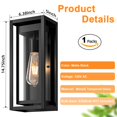 thumbnail image 4 of Luminaria para Exterior Slypadan 38 cm Negro Mate Impermeable, 4 of 8