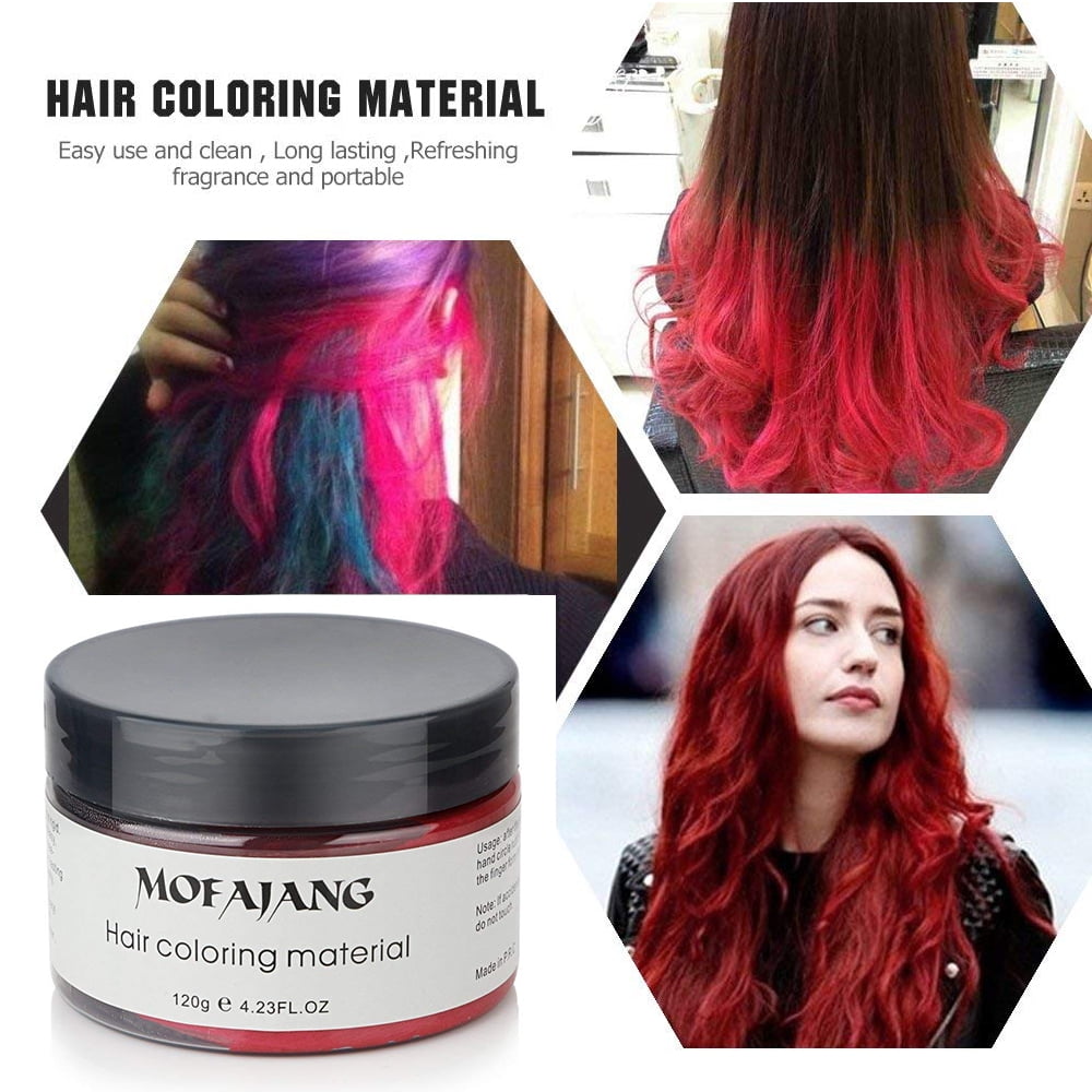 Mofajang Hair Wax 2 Colors Kit Temporary Hair Coloring Styling