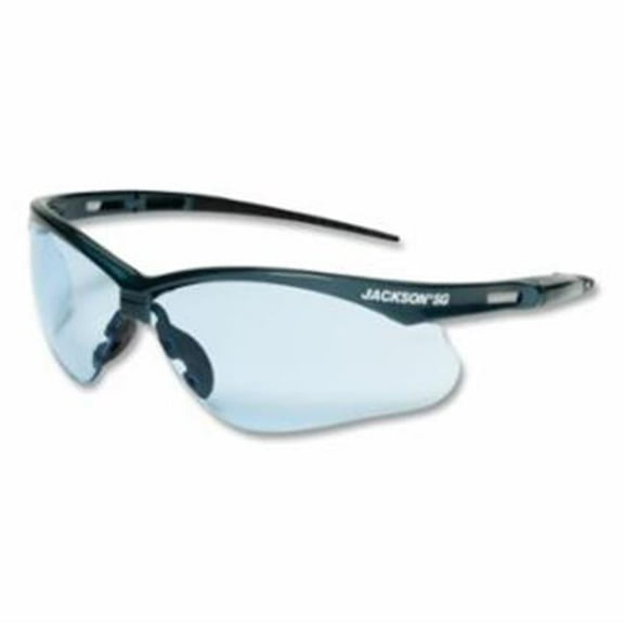 Jackson Safety Glasses Anti Scratch Coating Light Blue Lens Blue Frame