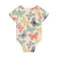 thumbnail image 5 of Balery Butterfly Pattern Baby Climbing Clothes Infant Bodysuit Cute Infant Bodysuit Baby Romper-3 Months, 5 of 7