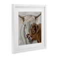 thumbnail image 2 of Stupell Industries Rustic Lodge Highland Cow & Calf Contrasts White Framed Print Under Glass, 16 x 16, by Lee Keller, 2 of 8