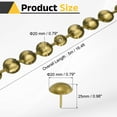 thumbnail image 2 of Upholstery Nailhead Trim, 5 Meters Glossy Upholstery Tacks Strips, Decorative Nail Trims with Nails for Sofa Headboard, Chair DIY Furniture Accessory (20mm Bronze), 2 of 7